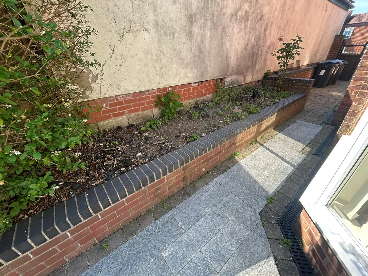 Raised Bed Makeover before