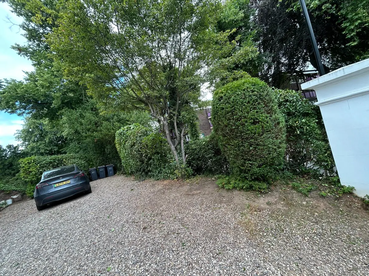 Driveway Entrance Cut-Back after